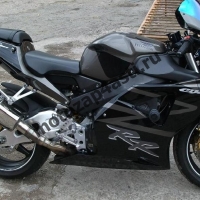 Комплект Мотопластика для мотоцикла Honda CBR954rr 02-03 (Черно-Серый Штатный)