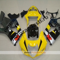 Комплекты пластика Suzuki GSXR1000 03-04 Серо-Желто-Черный.