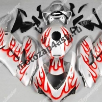 Комплект пластика Honda CBR1000RR 2004-2005 Серый с красным огнем.