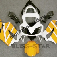 Комплект пластика для мотоцикла Honda CBR600 F4i 01-07 Бело-Желтый