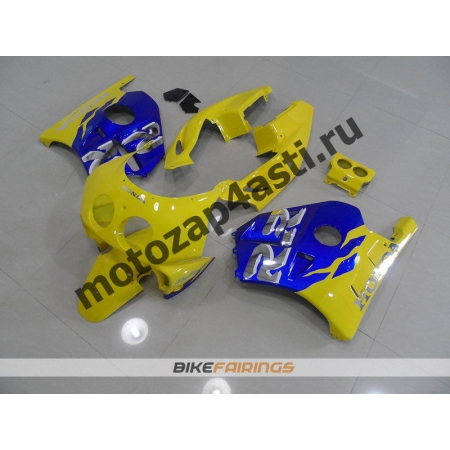 Комплект Мотопластика Honda CBR250 MC22 Сине-Желтый.