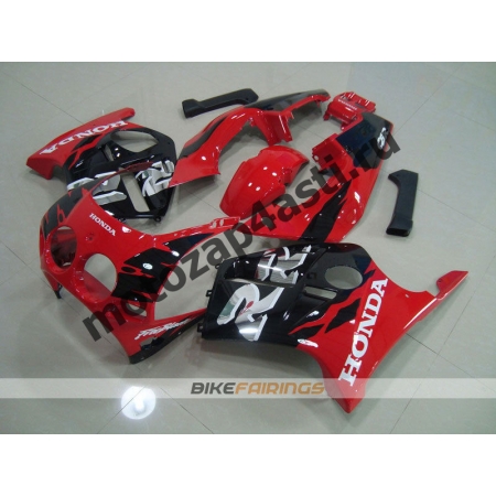 Комплект Мотопластика Honda CBR250 MC19 Красно-Черный-2.