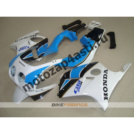 Комплект Мотопластика Honda CBR250 MC19 Бело-Черно-Голубой.