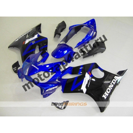 Комплект пластика для мотоцикла Honda CBR600 F4i 01-07 Сине-Черный.